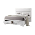 Miranda California King 2-Drawer Storage Bed White - 205111KW Pie's Variety Store