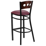  Black Vinyl Seat [XU-DG-60516-WAL-BAR-BLKV-GG] Pie's Variety Store