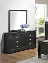 Louis Philippe Mirror Black - 212414 Pie's Variety Store