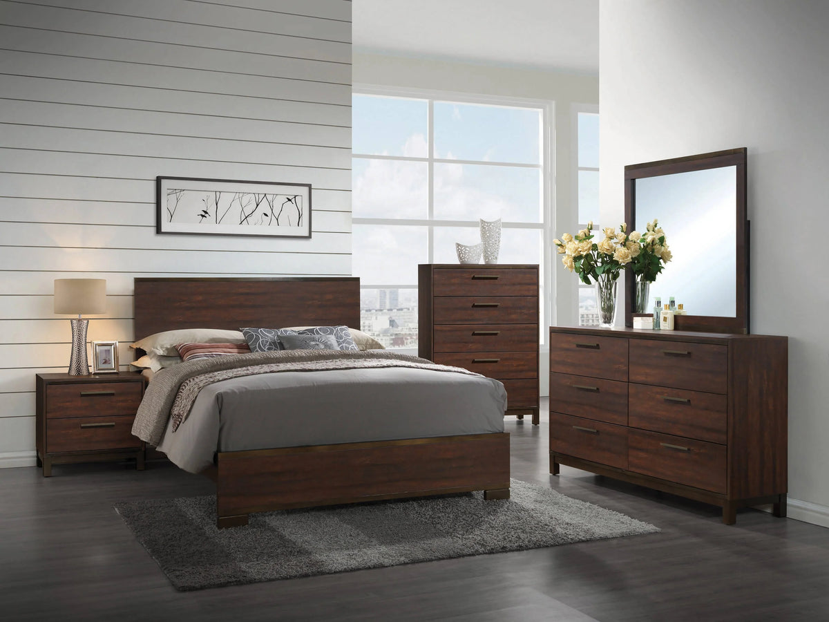 Edmonton Queen Panel Bed Rustic Tobacco - 204351Q Pie's Variety Store