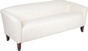 HERCULES Imperial Series Ivory LeatherSoft Sofa - 111-3-WH-GG Pie's Variety Store