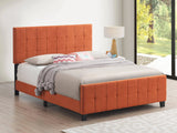 Fairfield Full Upholstered Panel Bed Orange - 305951F A-Z Store Nadia