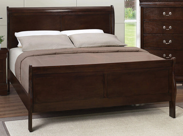 Louis Philippe Eastern King Sleigh Headboard Cappuccino - 202411KEH Pie's Variety Store