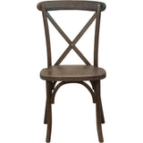 Advantage Dark Driftwood X-Back Chair [X-BACK-BURDRIFT] Pie's Variety Store