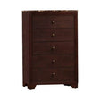 Conner 5-Drawer Rectangular Chest Cappuccino - 200425 Pie's Variety Store