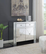 2-Drawer Accent Cabinet Clear Mirror - 951050 Pie's Variety Store