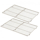Cuisinart 2 Piece 16" Cooling Racks can cook virtually anything from juicy roasts to non-greasy bacon or crispy chicken wings without having to flip them
