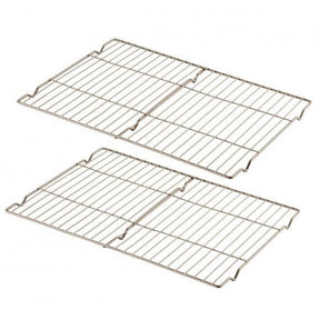 Cuisinart 2 Piece 16" Cooling Racks can cook virtually anything from juicy roasts to non-greasy bacon or crispy chicken wings without having to flip them