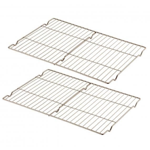 Cuisinart 2 Piece 16" Cooling Racks can cook virtually anything from juicy roasts to non-greasy bacon or crispy chicken wings without having to flip them