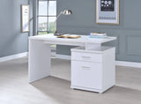 Irving 2-Drawer Office Desk With Cabinet Cappuccino - 800109 Pie's Variety Store