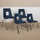 Advantage Black Student Stack School Chair - 16-inch [ADV-SSC-16BLK] Pie's Variety Store