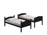 Littleton Twin/Twin Bunk Bed With Ladder Black - 405053BLK A-Z Store Nadia