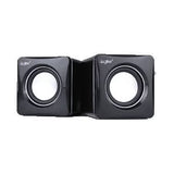 USB speakers with volume control PMPO 300W in white/black color-AGI-3075WH Hannah Frederick