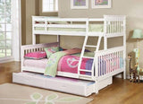 Chapman Twin Over Full Bunk Bed White - 460260 A-Z Store Nadia