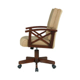 Marietta Upholstered Game Chair Tobacco And Tan - 100172 Pie's Variety Store