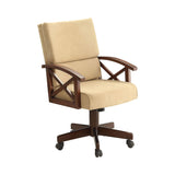 Marietta Upholstered Game Chair Tobacco And Tan - 100172 Pie's Variety Store