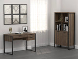Pattinson 3-Drawer Writing Desk Aged Walnut And Gunmetal - 803370 Pie's Variety Store