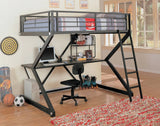 Parkview Full Workstation Loft Bed Black - 460092 A-Z Store Nadia