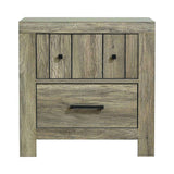 Adelaide Queen Wood Panel Bed Rustic Oak 4PC Set - SET4PC223101Q Pie's Variety Store